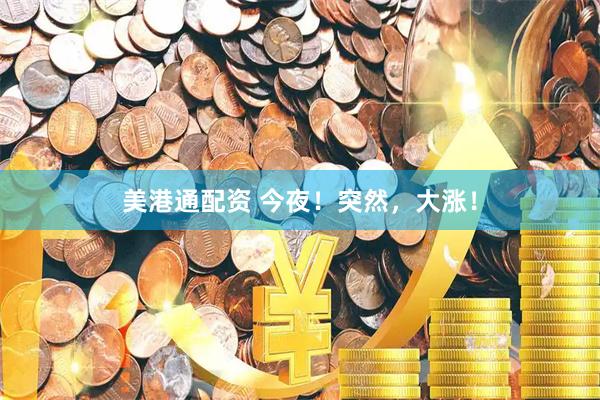 美港通配资 今夜！突然，大涨！
